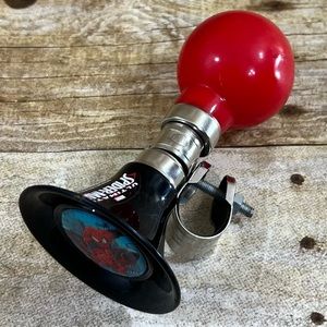 Marvel Ultimate Spider-Man Bicycle Horn Red Black Kids Bike Accessory‎ 2012 Bell